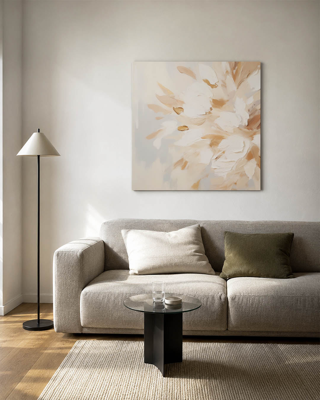Organische vormen compositie Kunstwerk