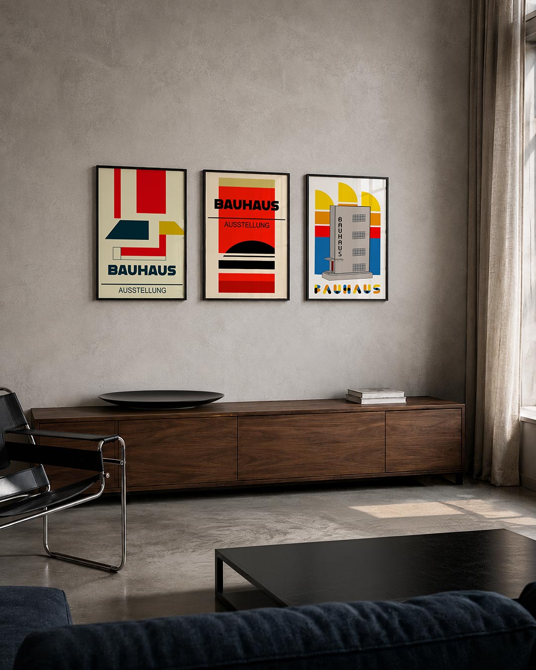 Kleurvlakken en lijnen Posterset
