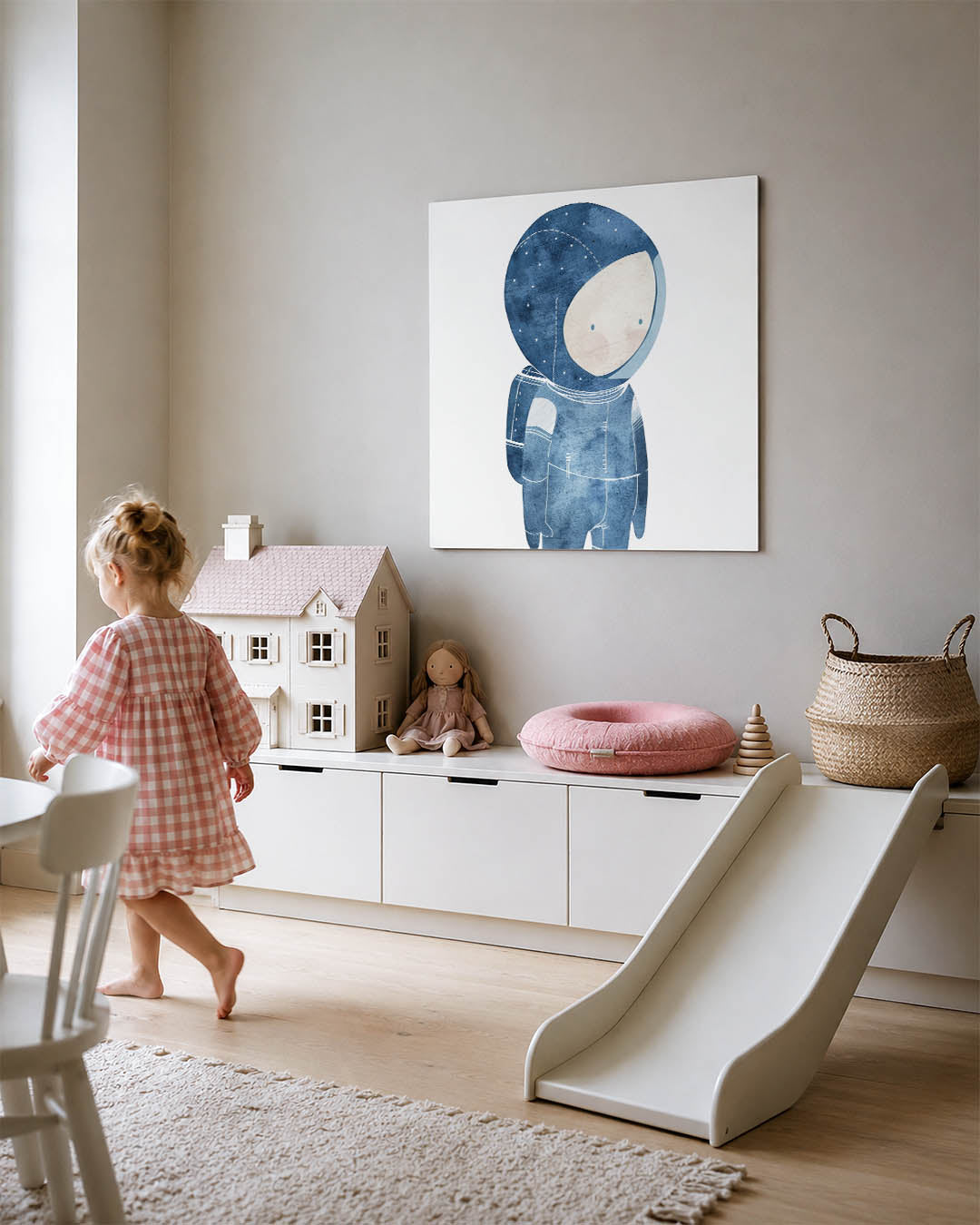 Dromerige ruimtefiguur Kunstwerk