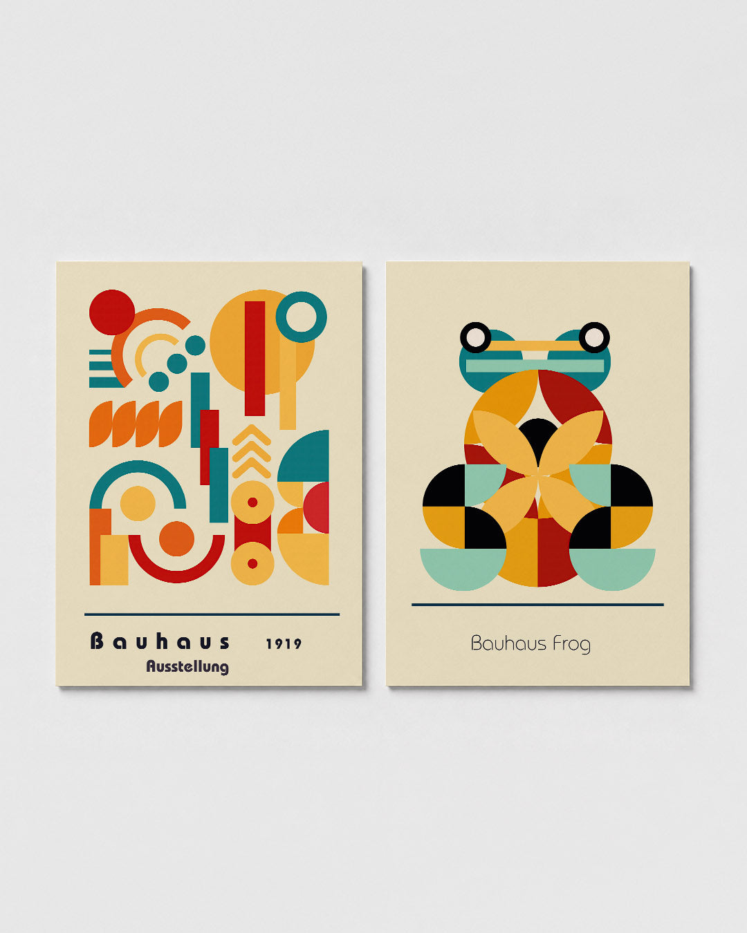 Vormen en vlakkenspel Posterset
