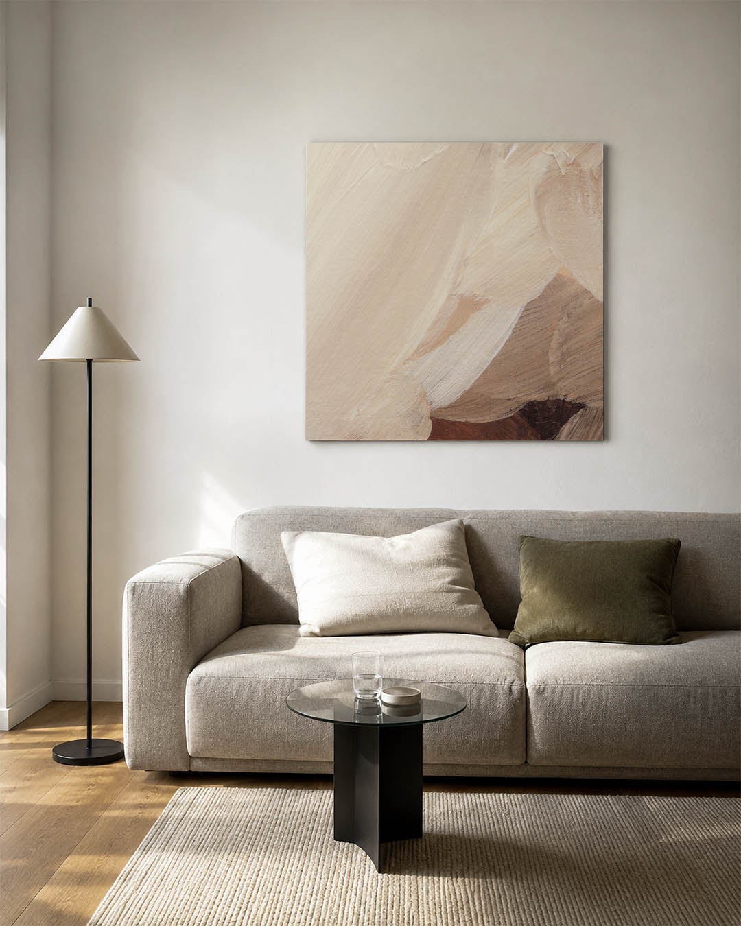 Organische penseelstreken Kunstwerk