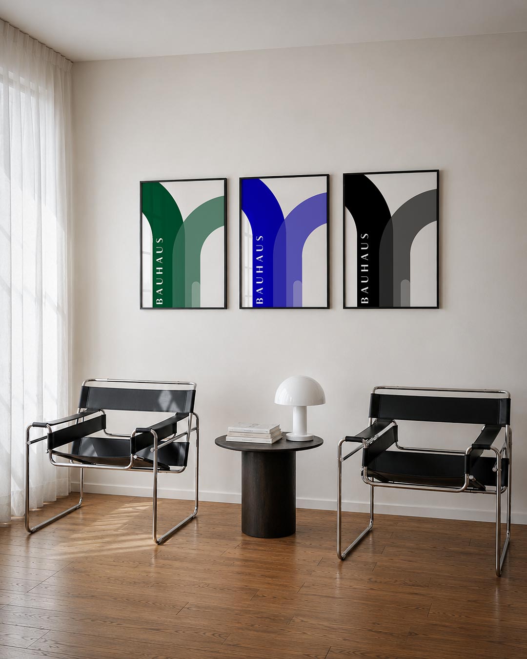Kleurvlakken en lijnen Posterset