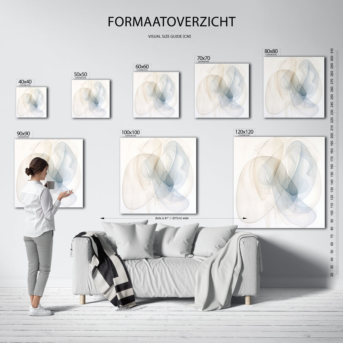 Abstracte vormen Poster