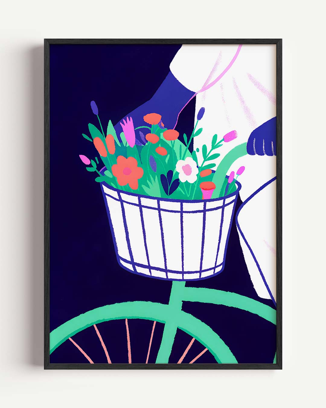 Vrolijke Fietstocht Poster-WallArtistic