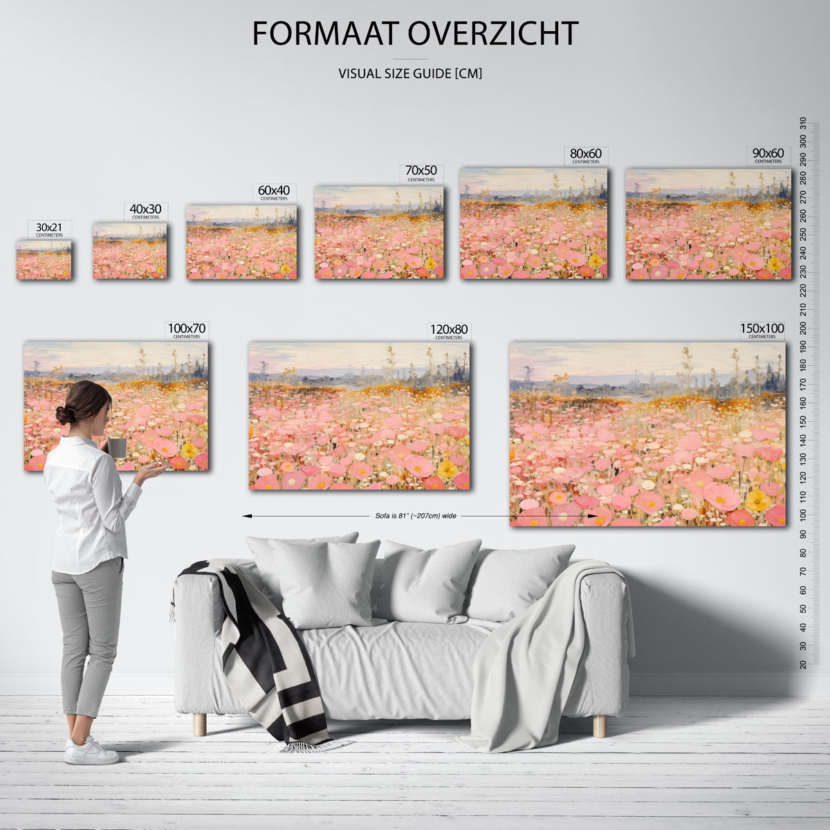 Bloemenveld Poster