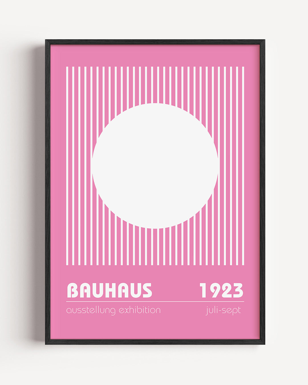 Lijnen en cirkel Poster