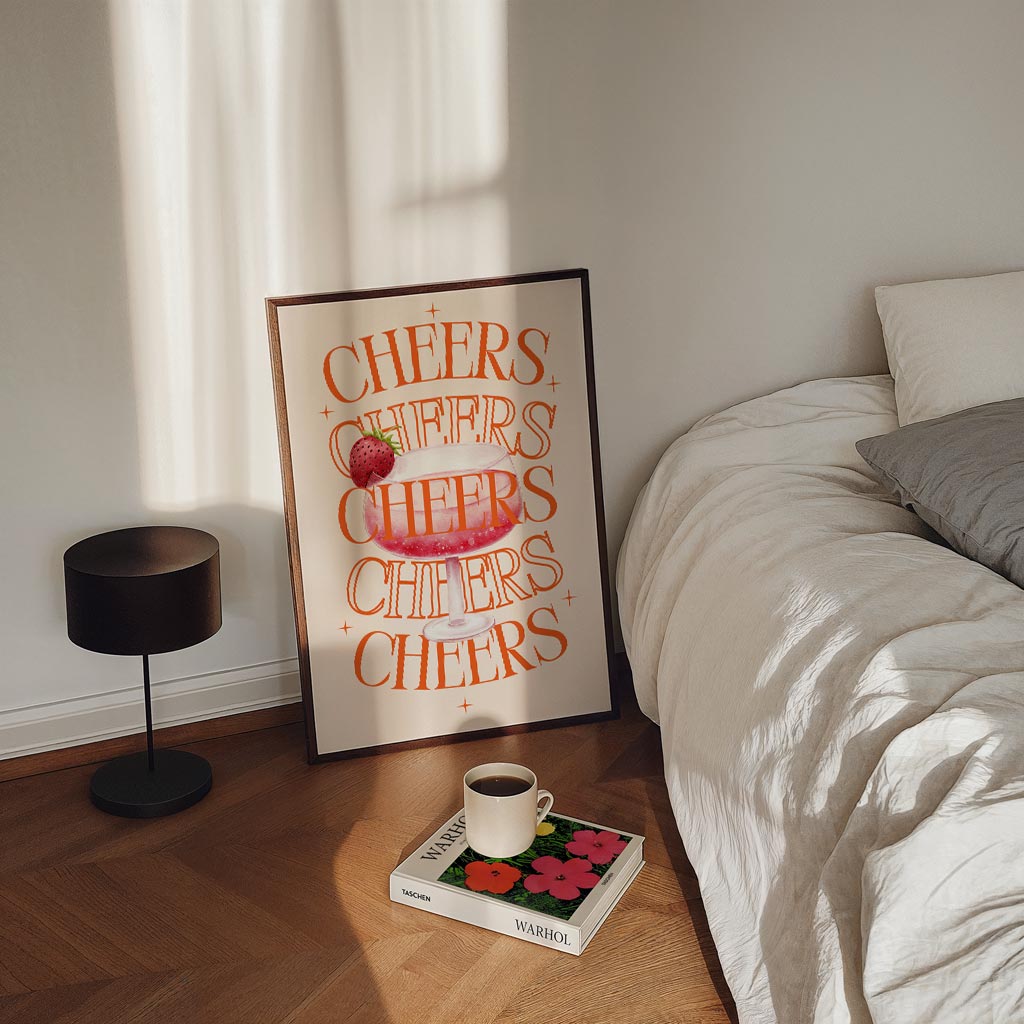 Cheers Cocktail Poster-WallArtistic