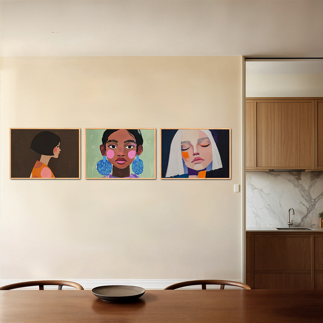 Portret en patronen Posterset