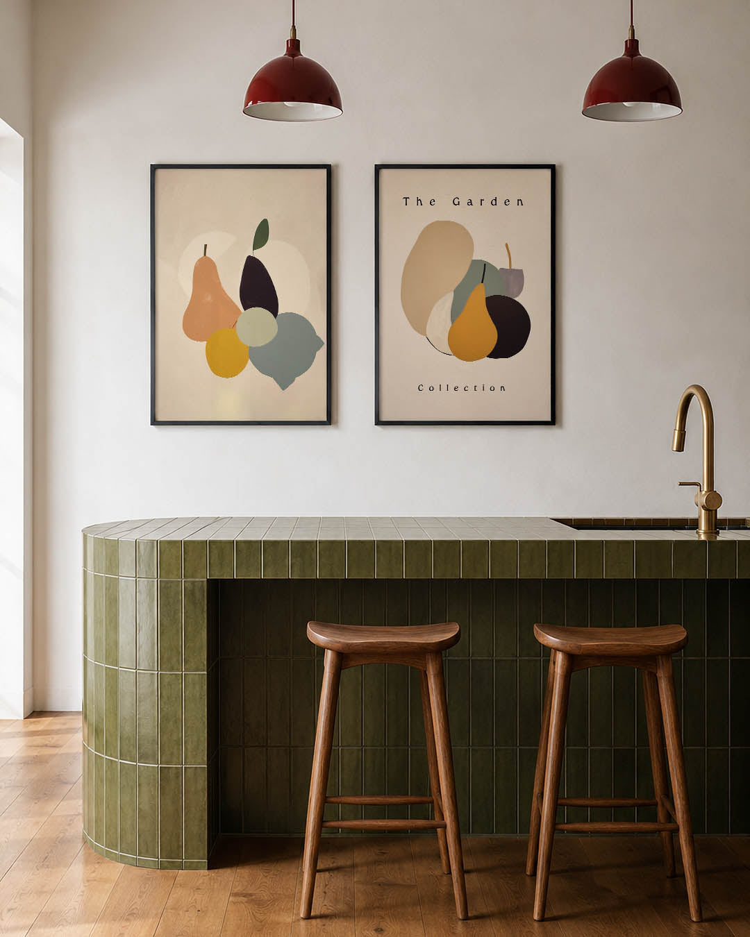 Vormenspel en kleur Posterset