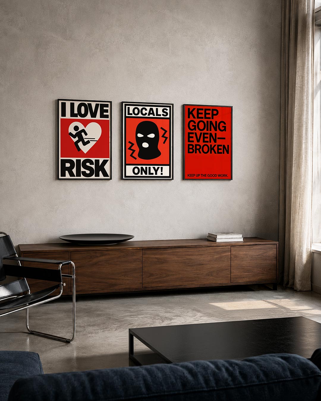 Dynamisch lijnenspel Posterset