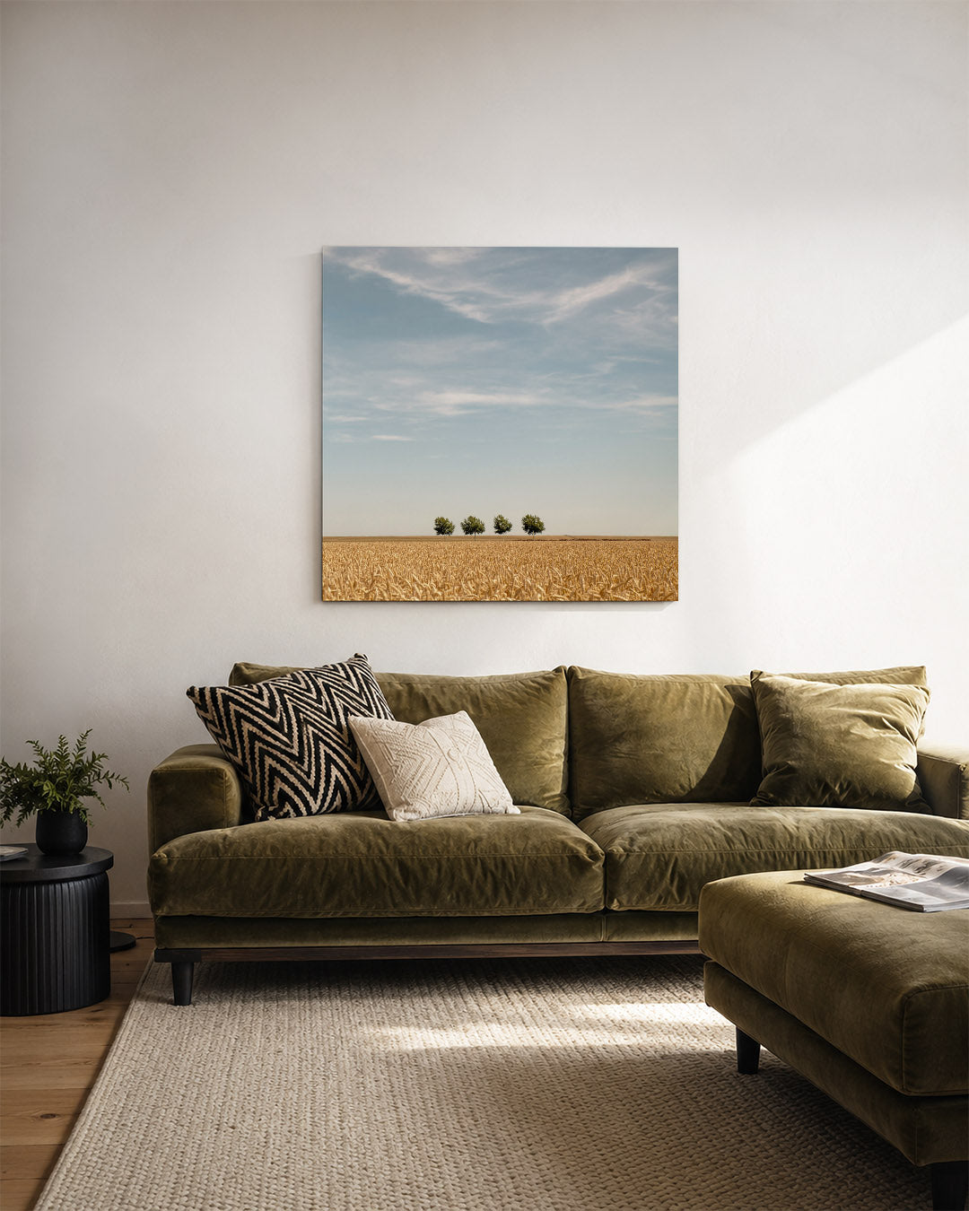 Rustige landschap Kunstwerk