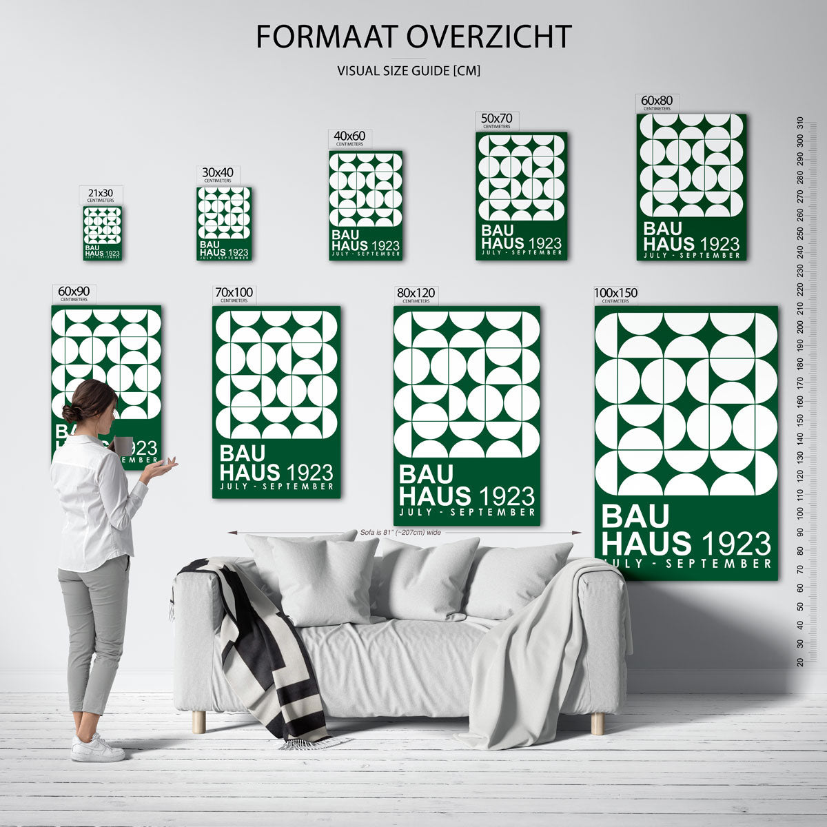 Cirkelpatroon en tekst Poster