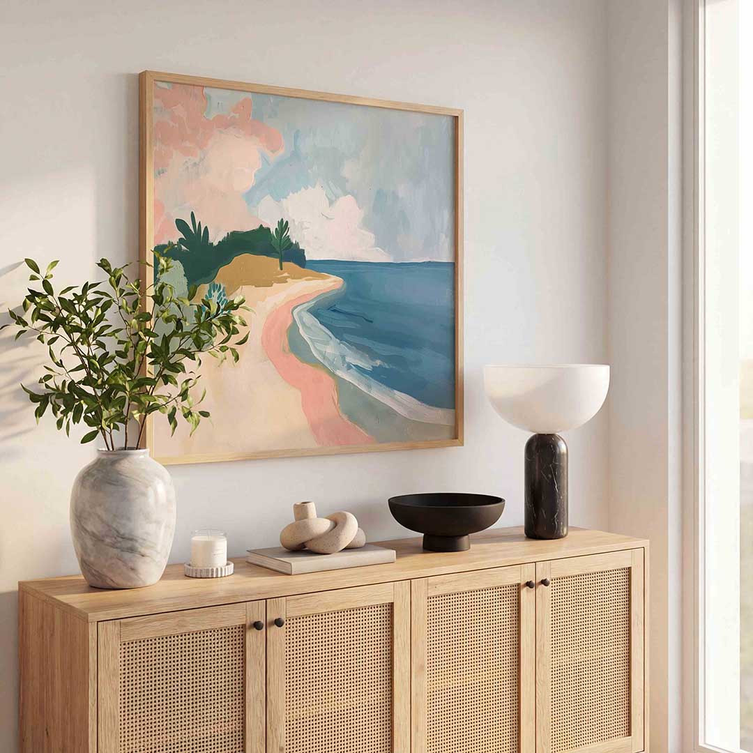 Strand en zee Poster
