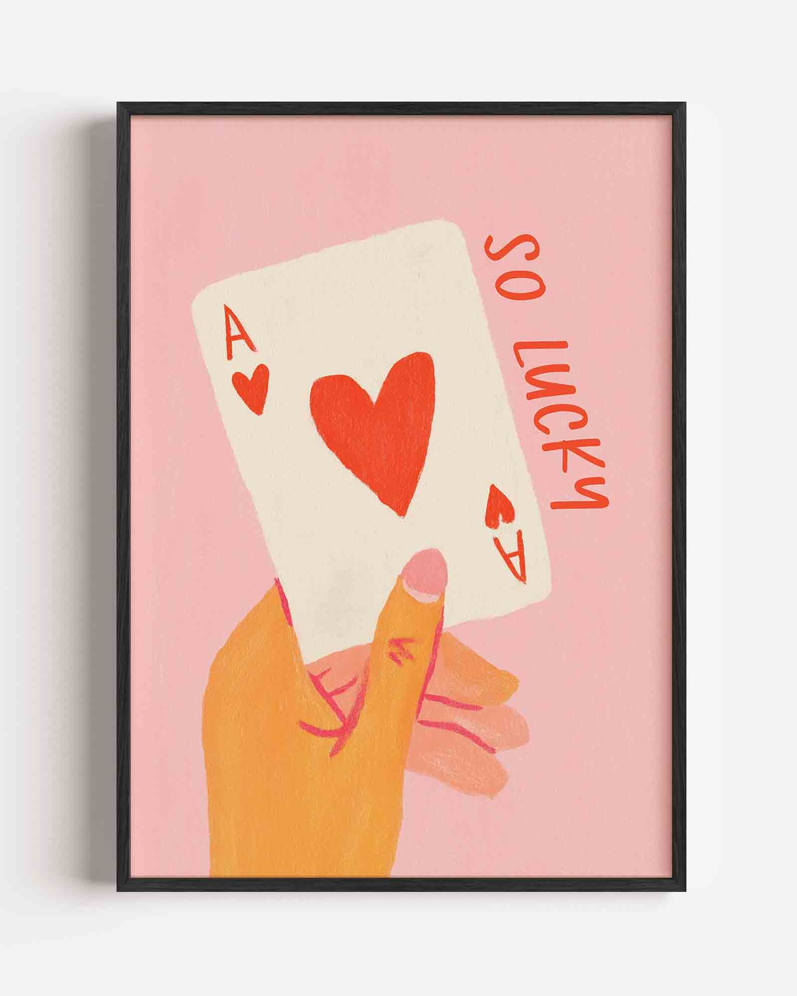 Kaart met hart Poster