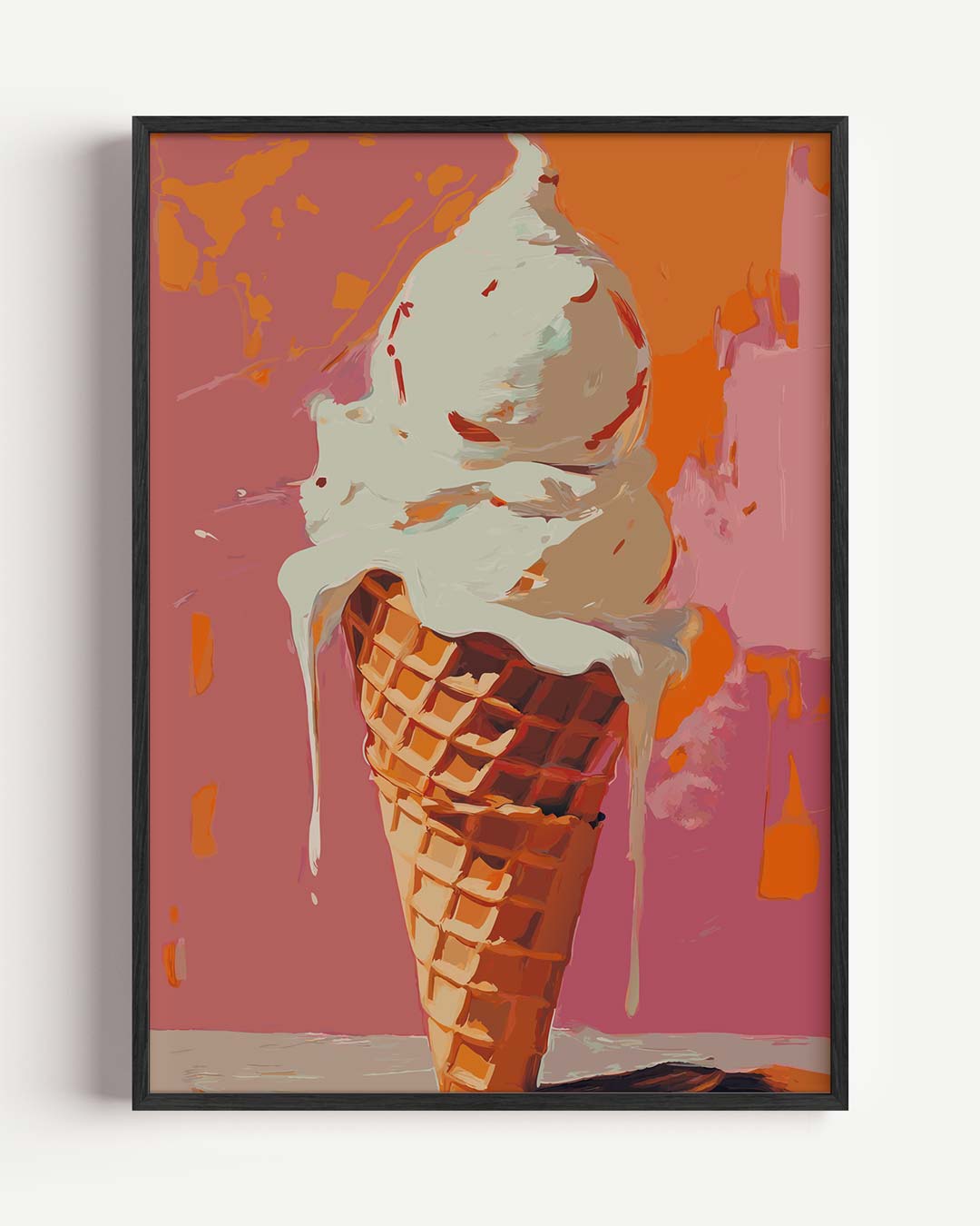 Ijsjesgeluk in de Zomer Poster-WallArtistic
