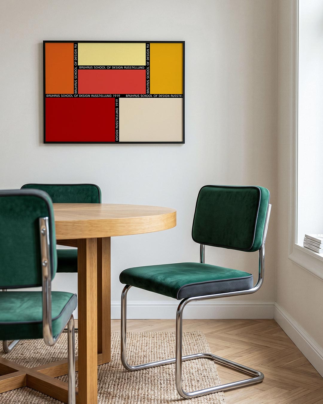 Vlakverdeling en kleur Poster