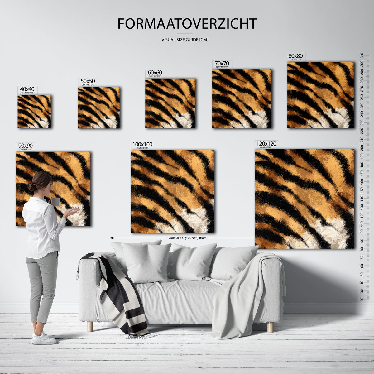 Tijgerstrepen Poster