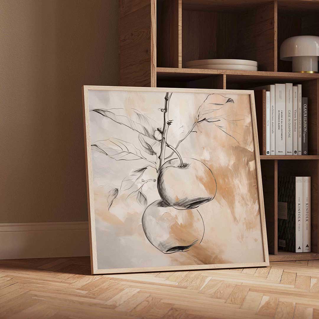 Twee appels aan tak Poster