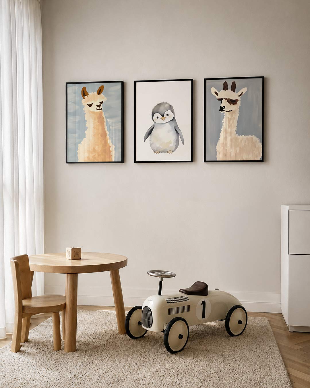Zachte lijnenvormen Posterset