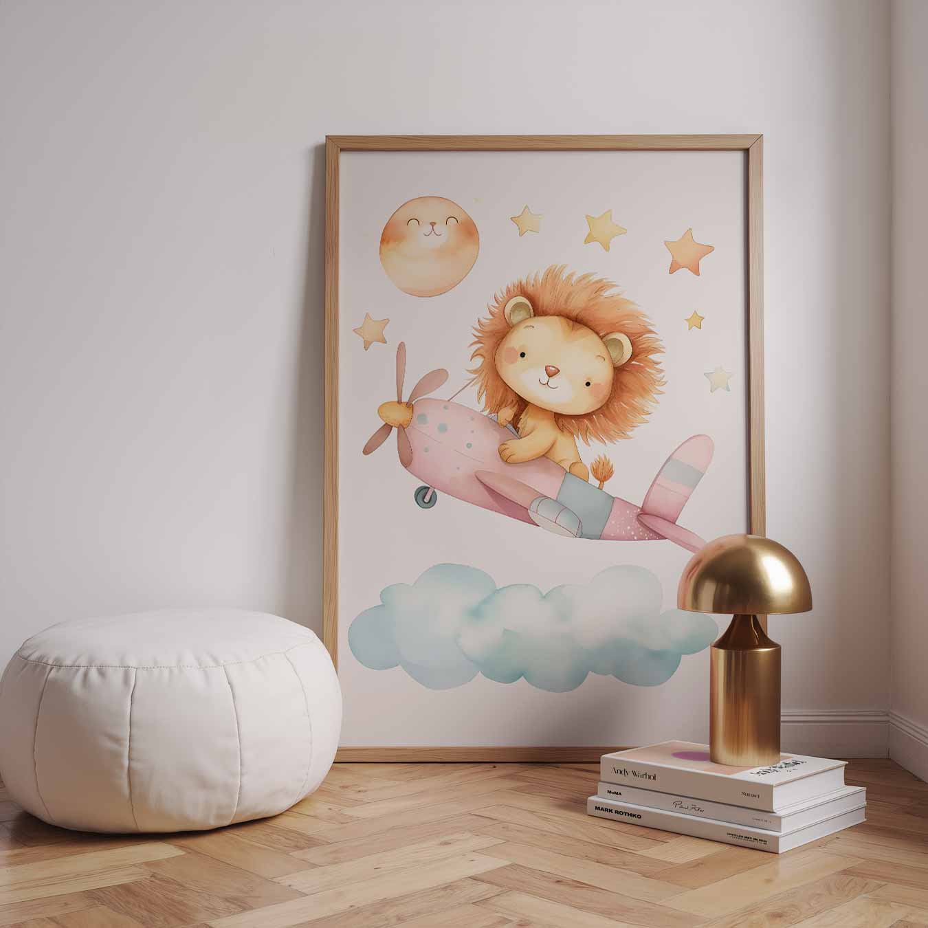 Droomvlucht Leeuw Poster-WallArtistic