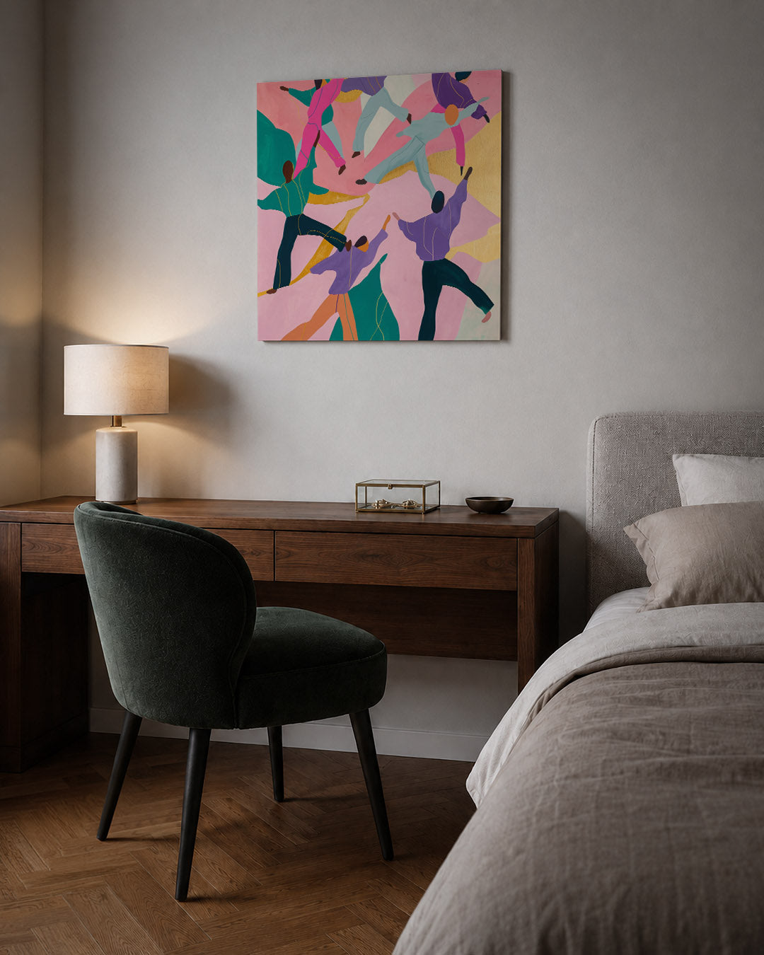 Dansende figuren Kunstwerk