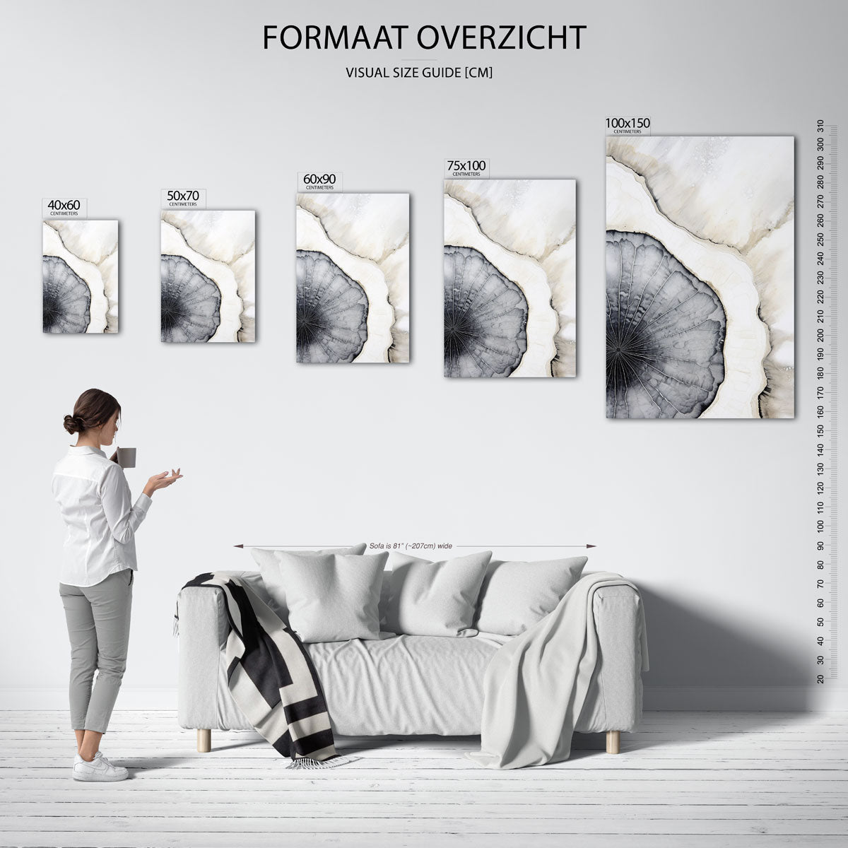 Organische patronen Kunstwerk