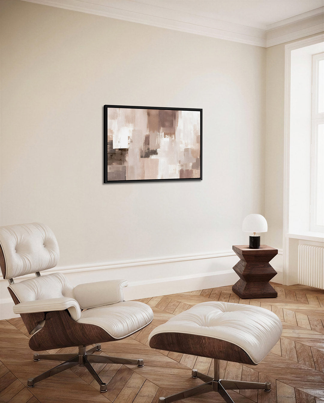 Zachte geometrische vormen Kunstwerk