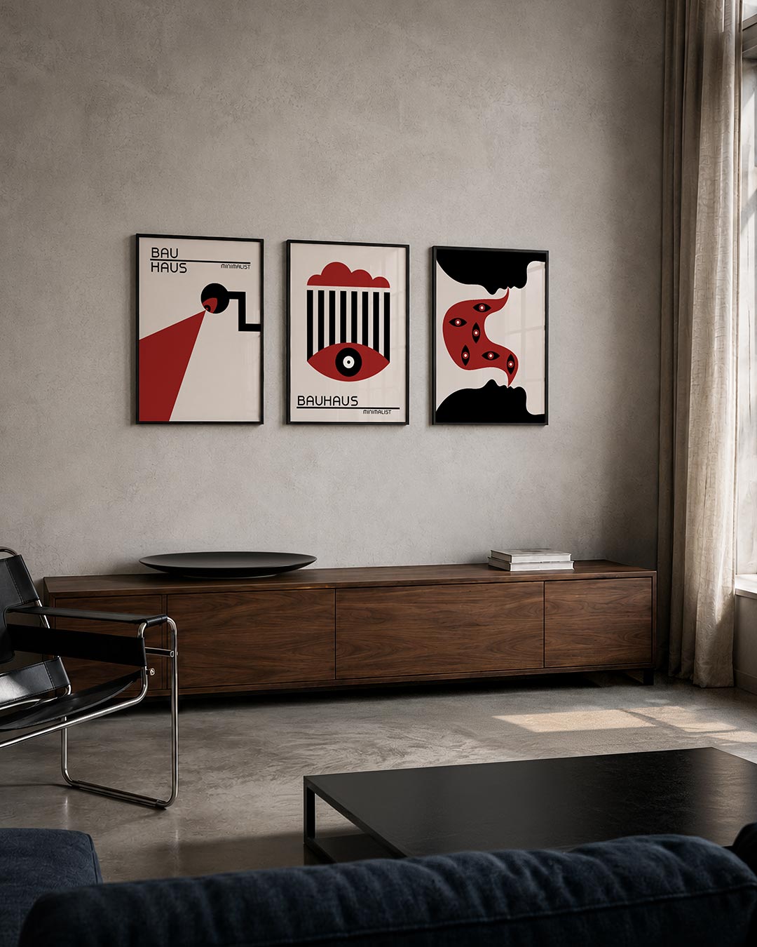 Lijnen en kleurvlakken Posterset