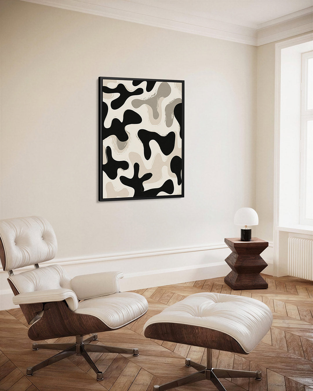 Organische vormen compositie Kunstwerk