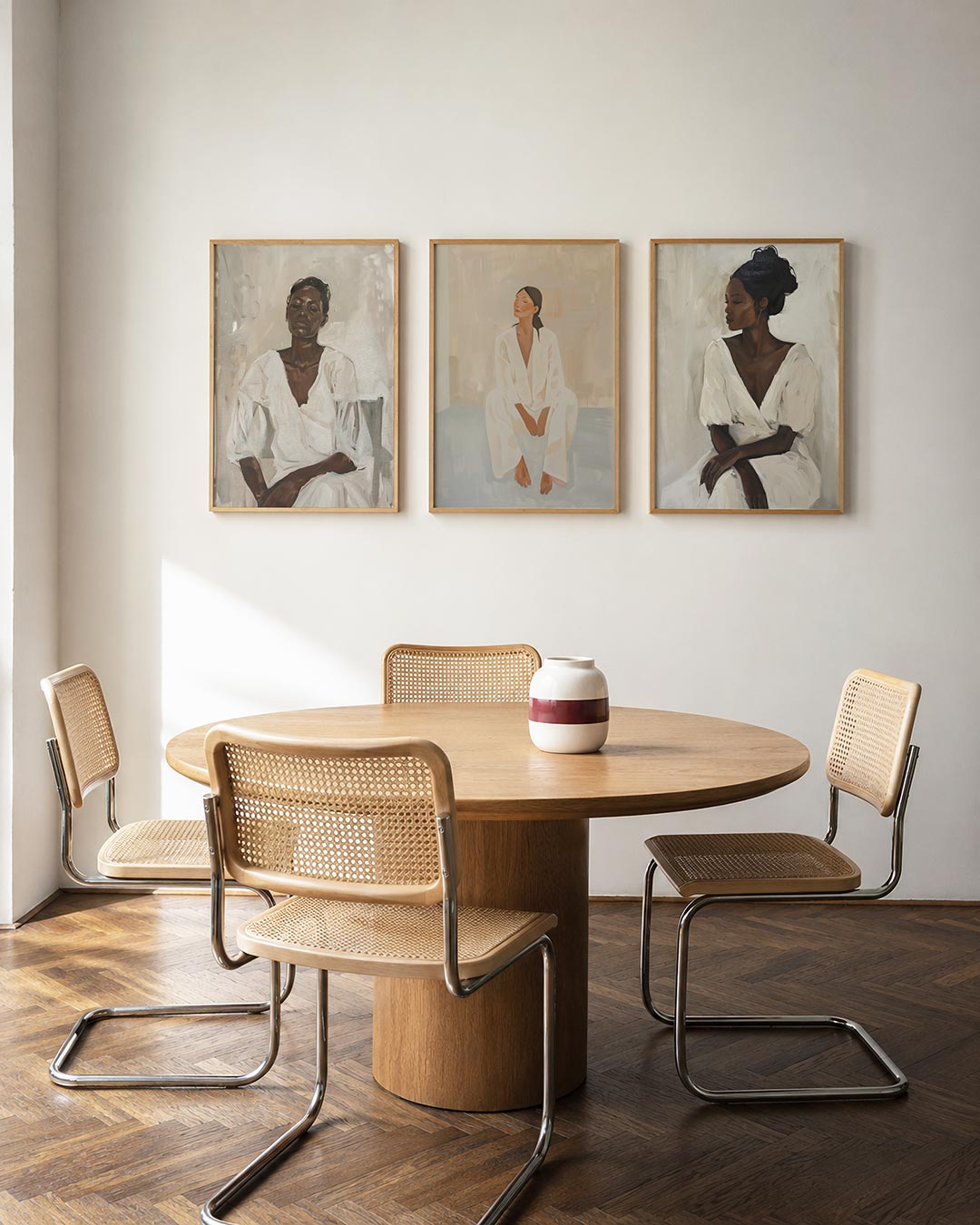 Rustige portretweergave Posterset