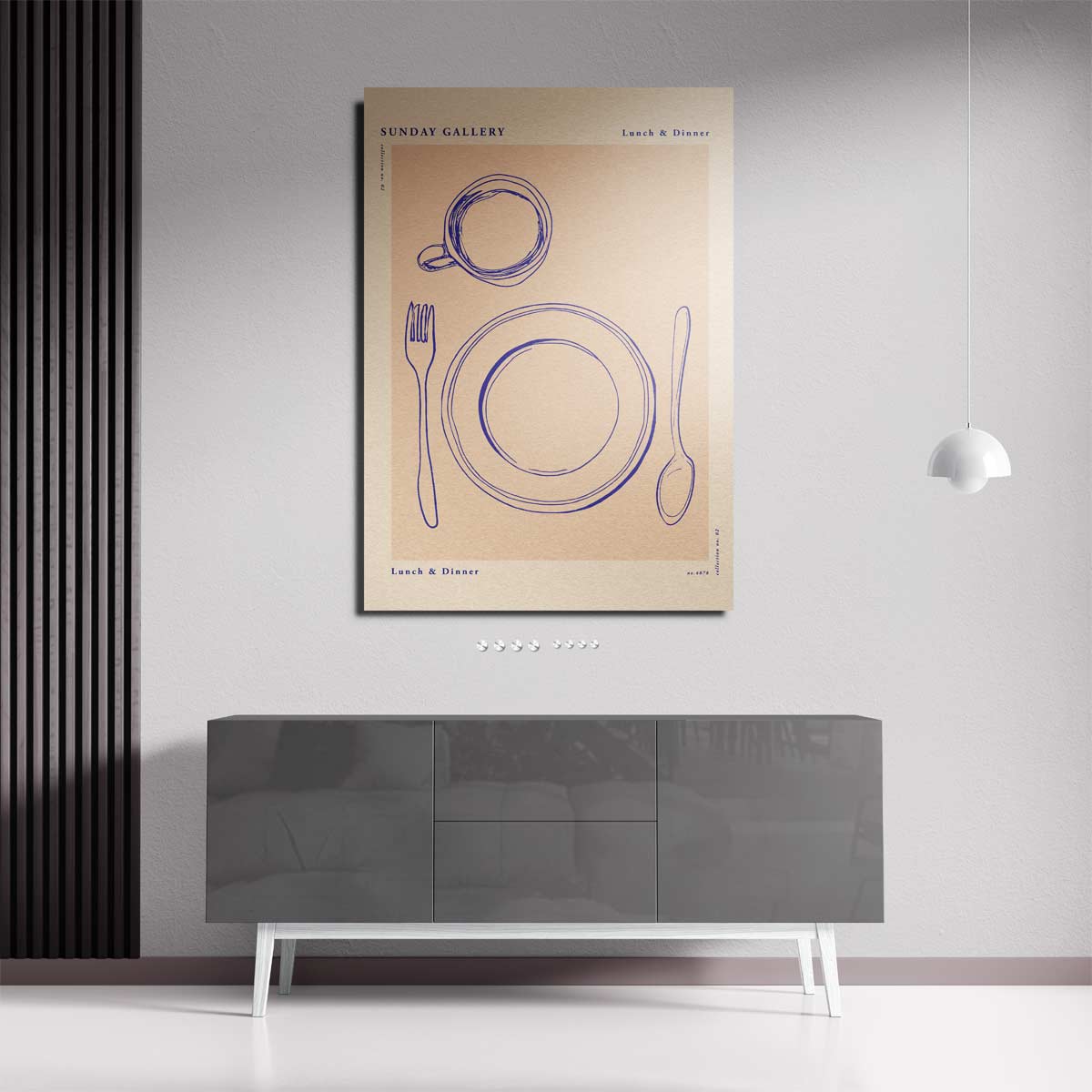 Stijlvol Eetservies Poster