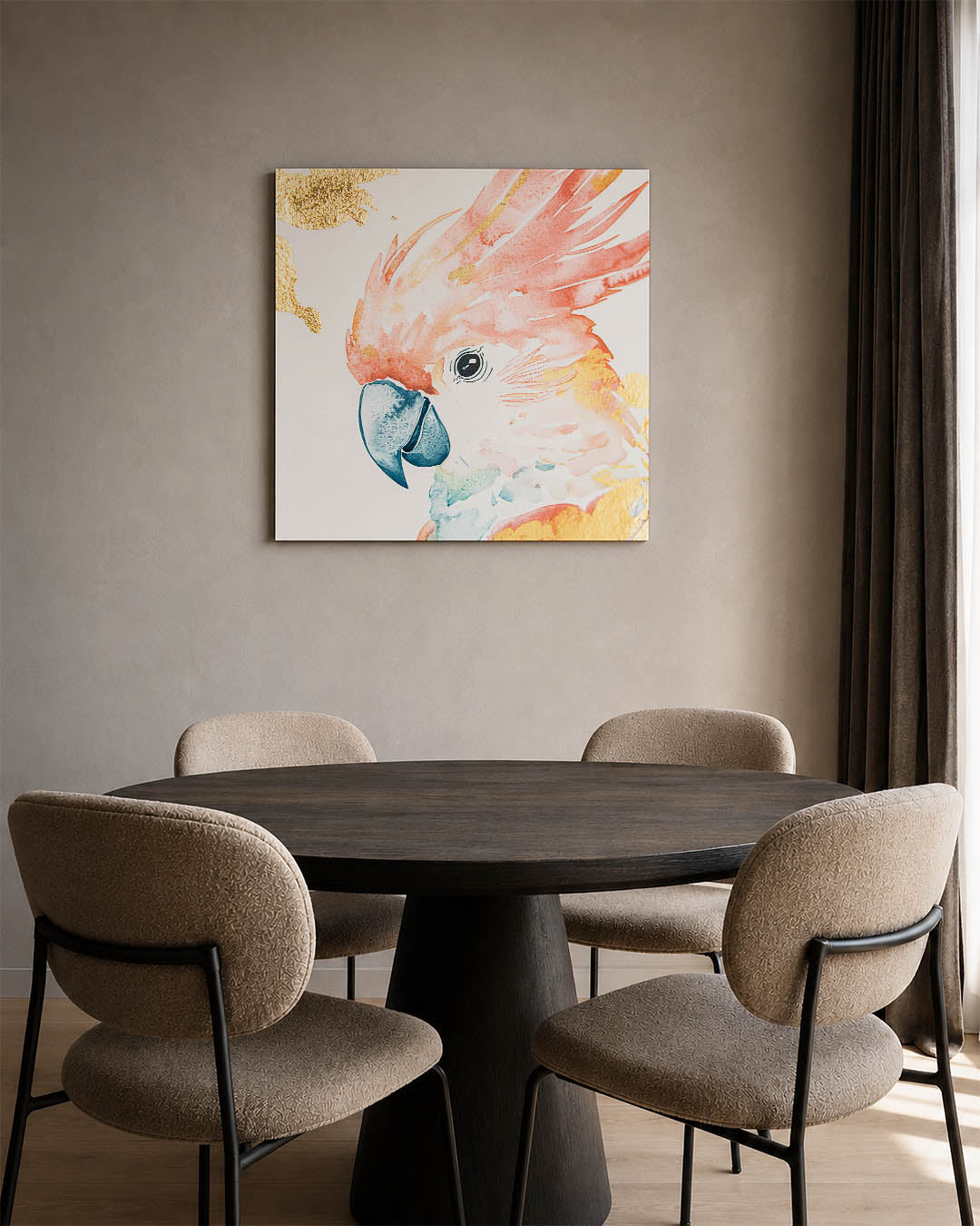Vrolijke vogel illustratie Kunstwerk