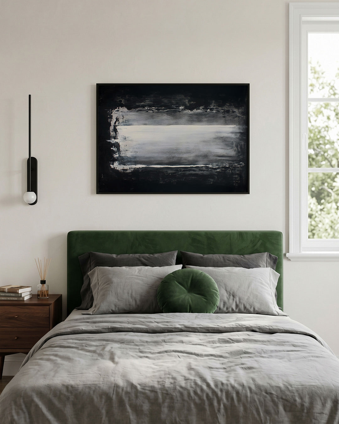 Abstracte zwart wit compositie Poster