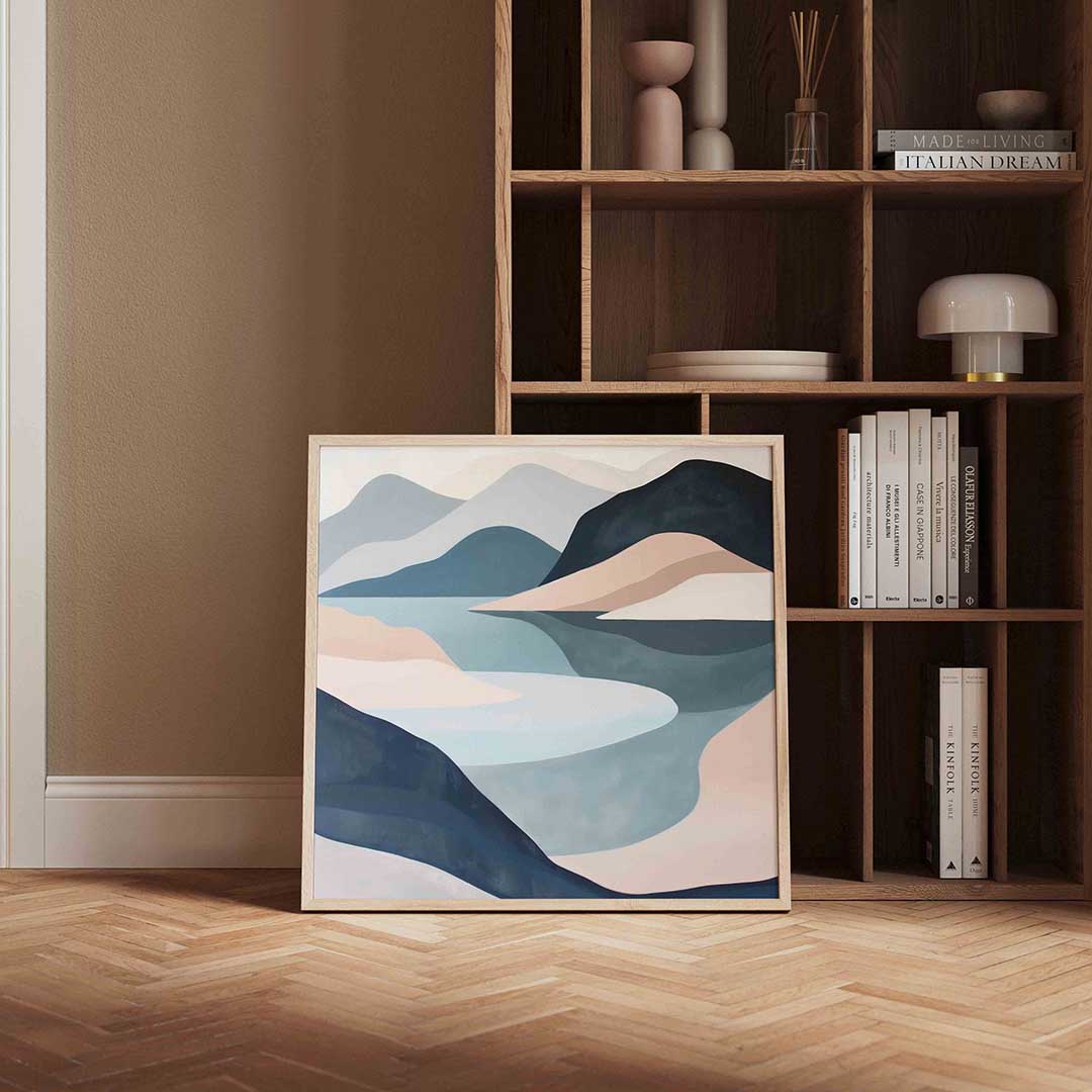 Landschap met bergen Poster