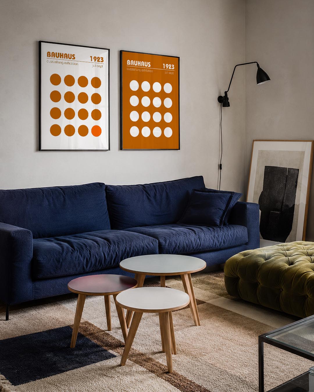Cirkelritme en kleur Posterset