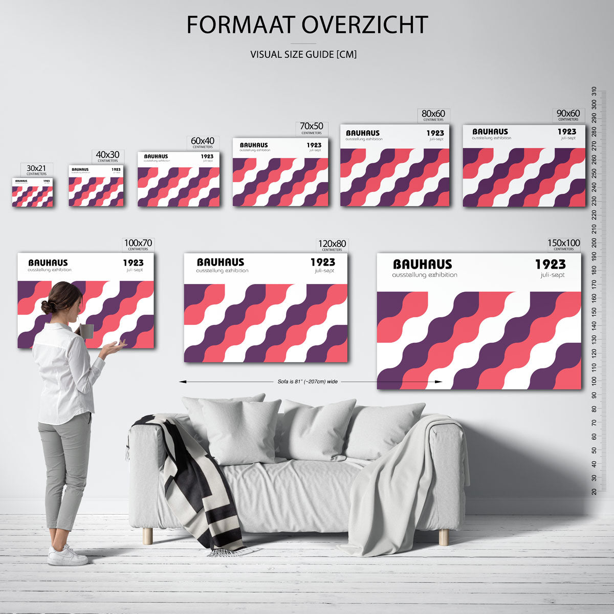 Golvend lijnenspel Poster