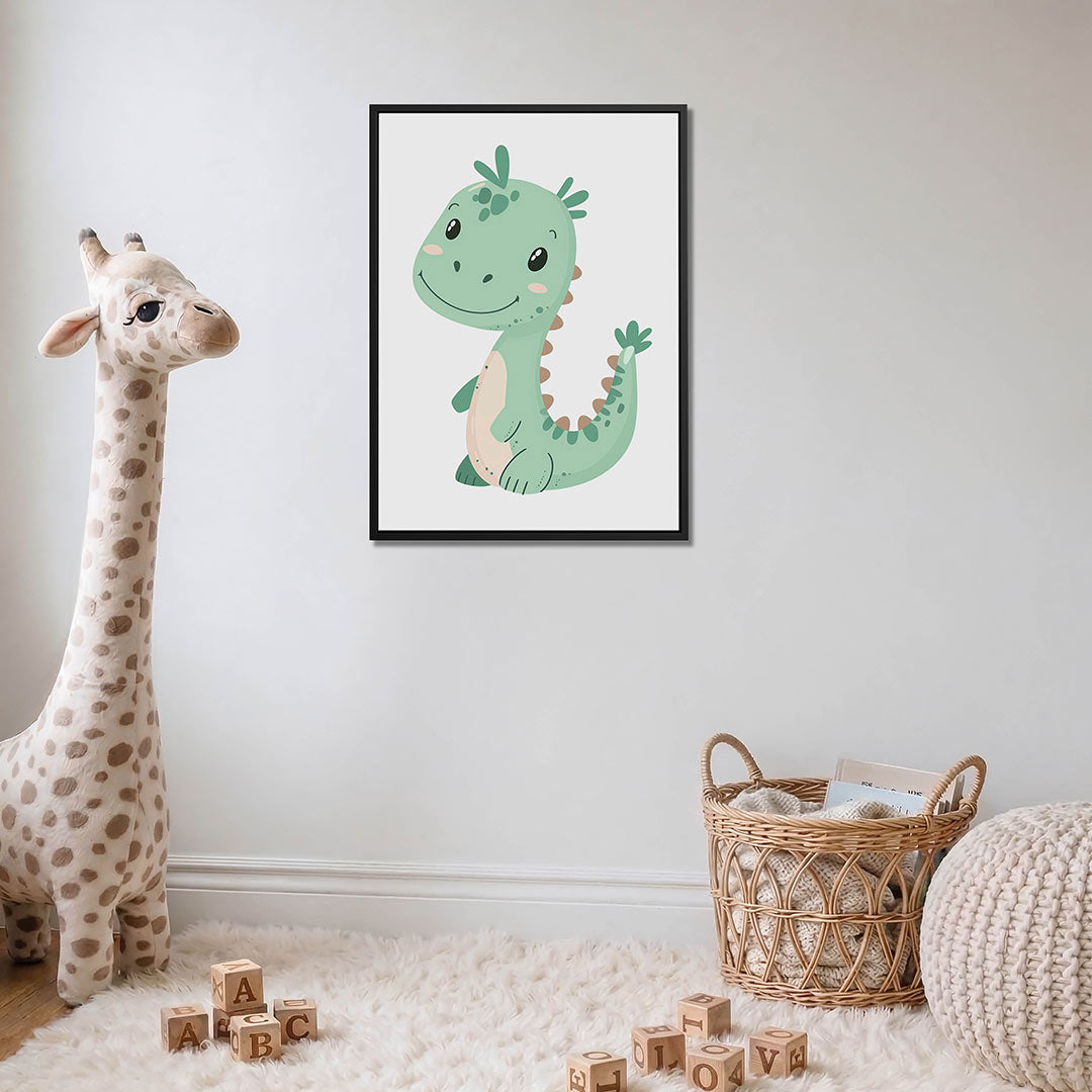 Vrolijke dino illustratie Kunstwerk