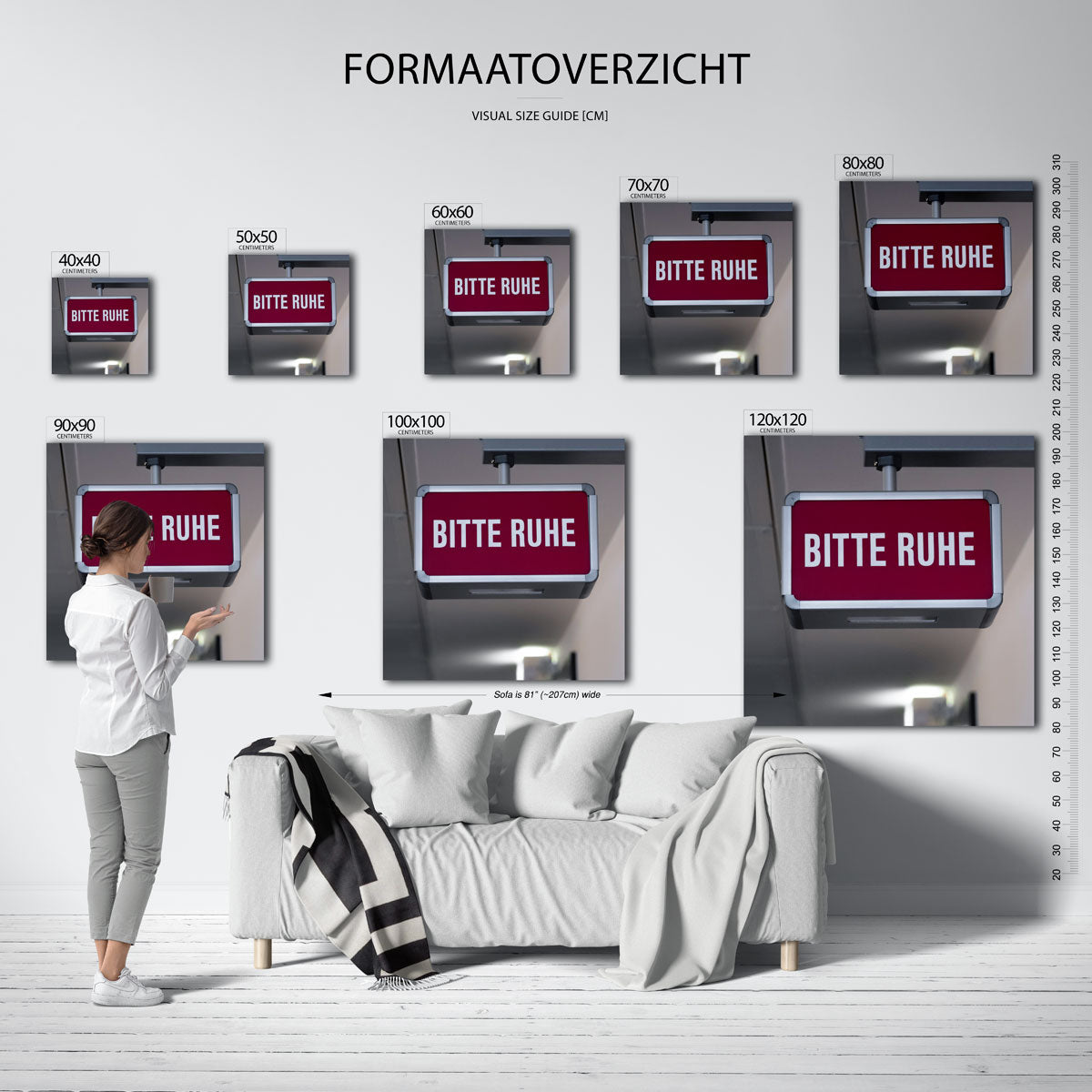Rustig verzoek bord Poster