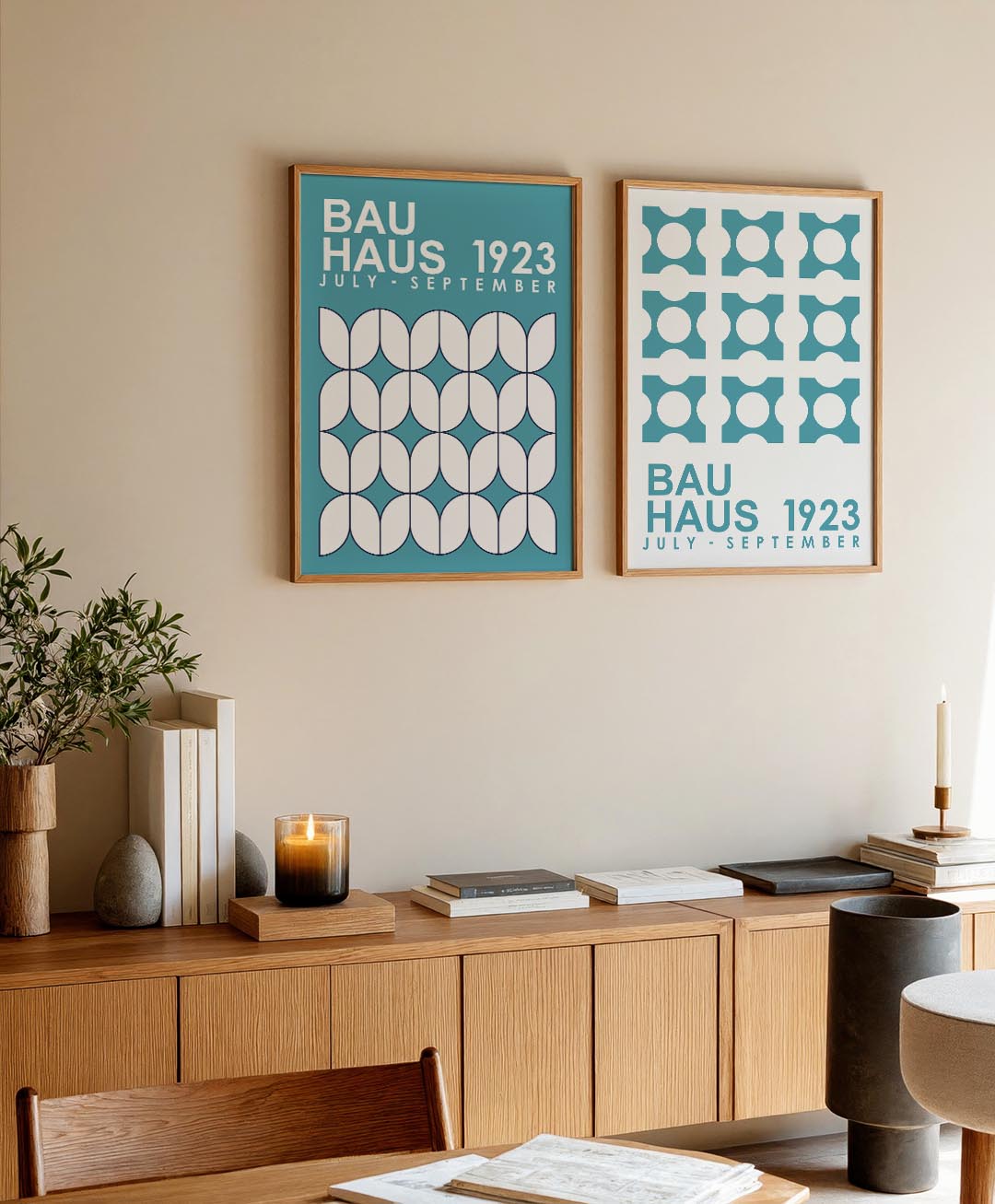 Vormritme en kleur Posterset