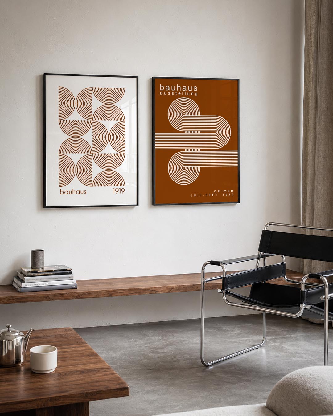 Cirkelritme en lijnen Postersets