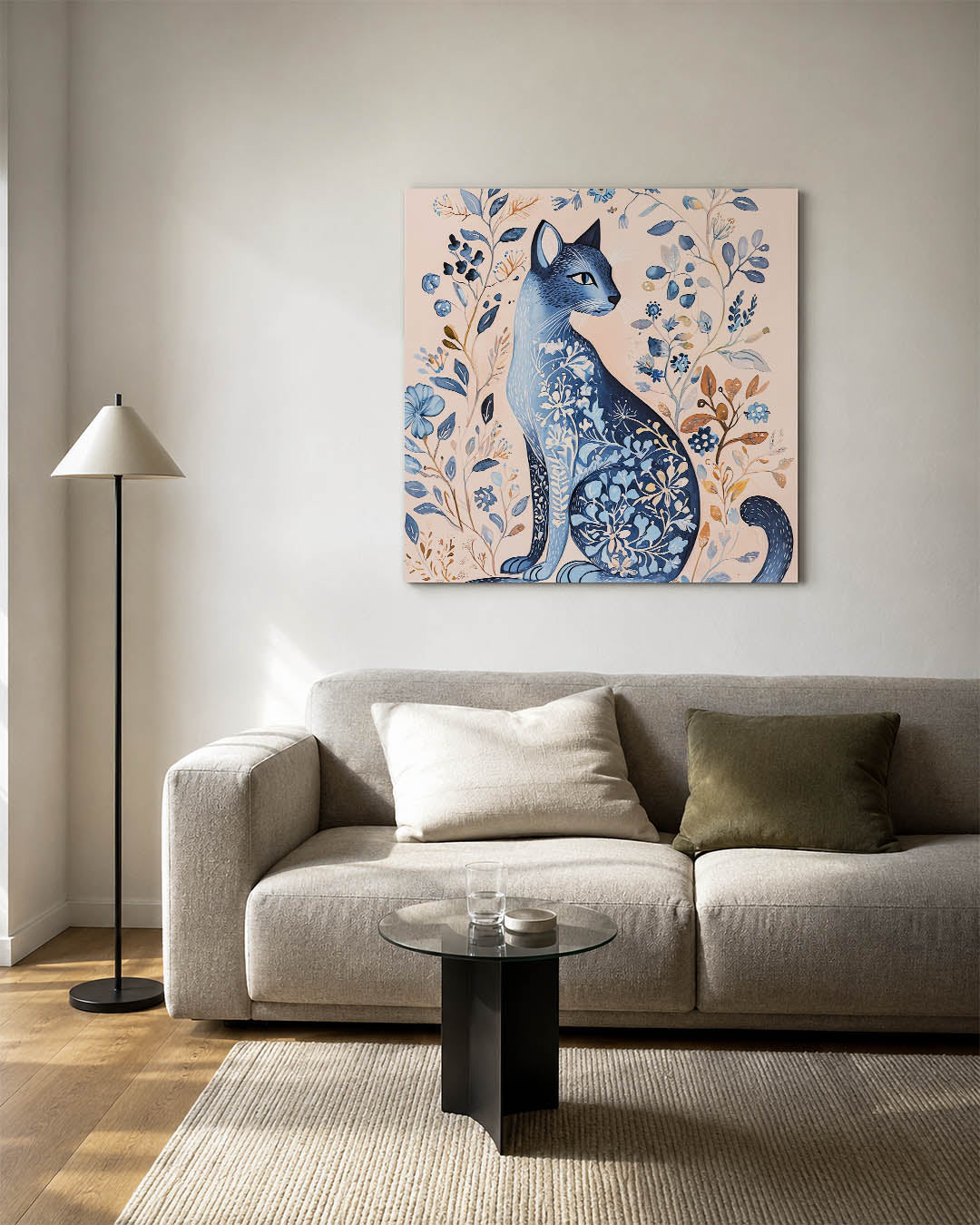 Fantasierijke kat Kunstwerk