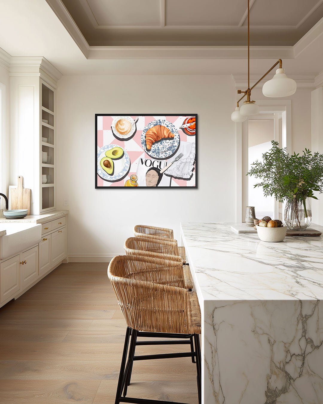 Ontbijt illustratie Kunstwerk