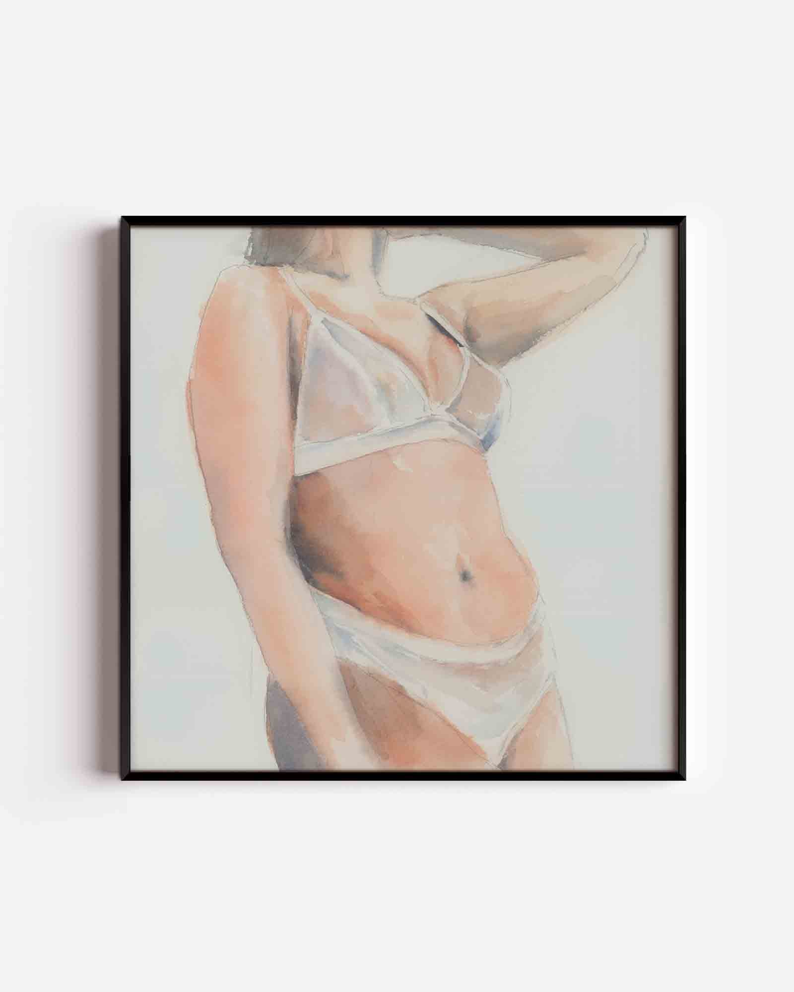 Vrouw in lingerie Poster