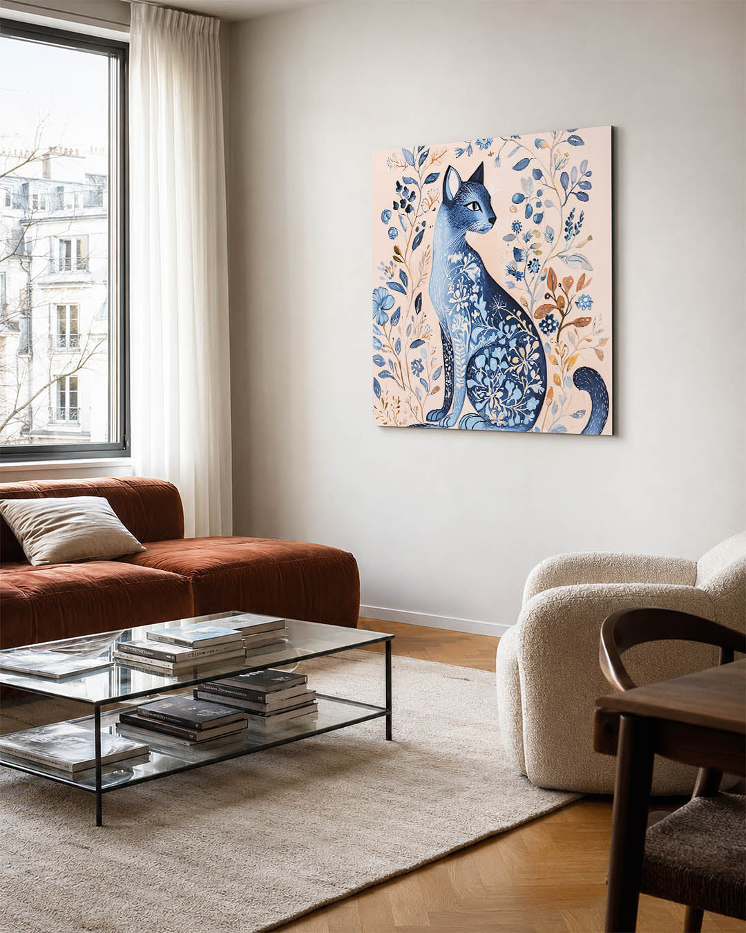 Fantasierijke kat Kunstwerk