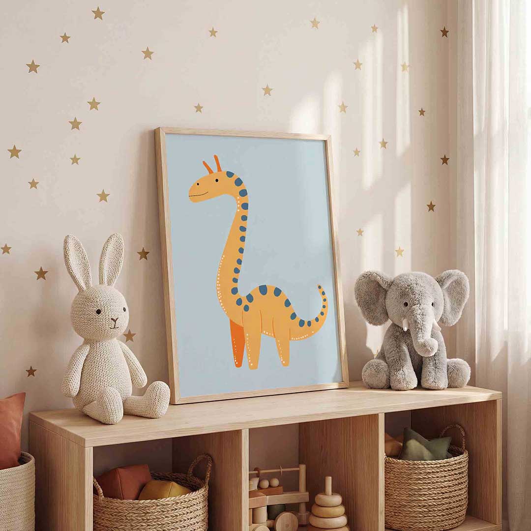 Giraffe illustratie Poster