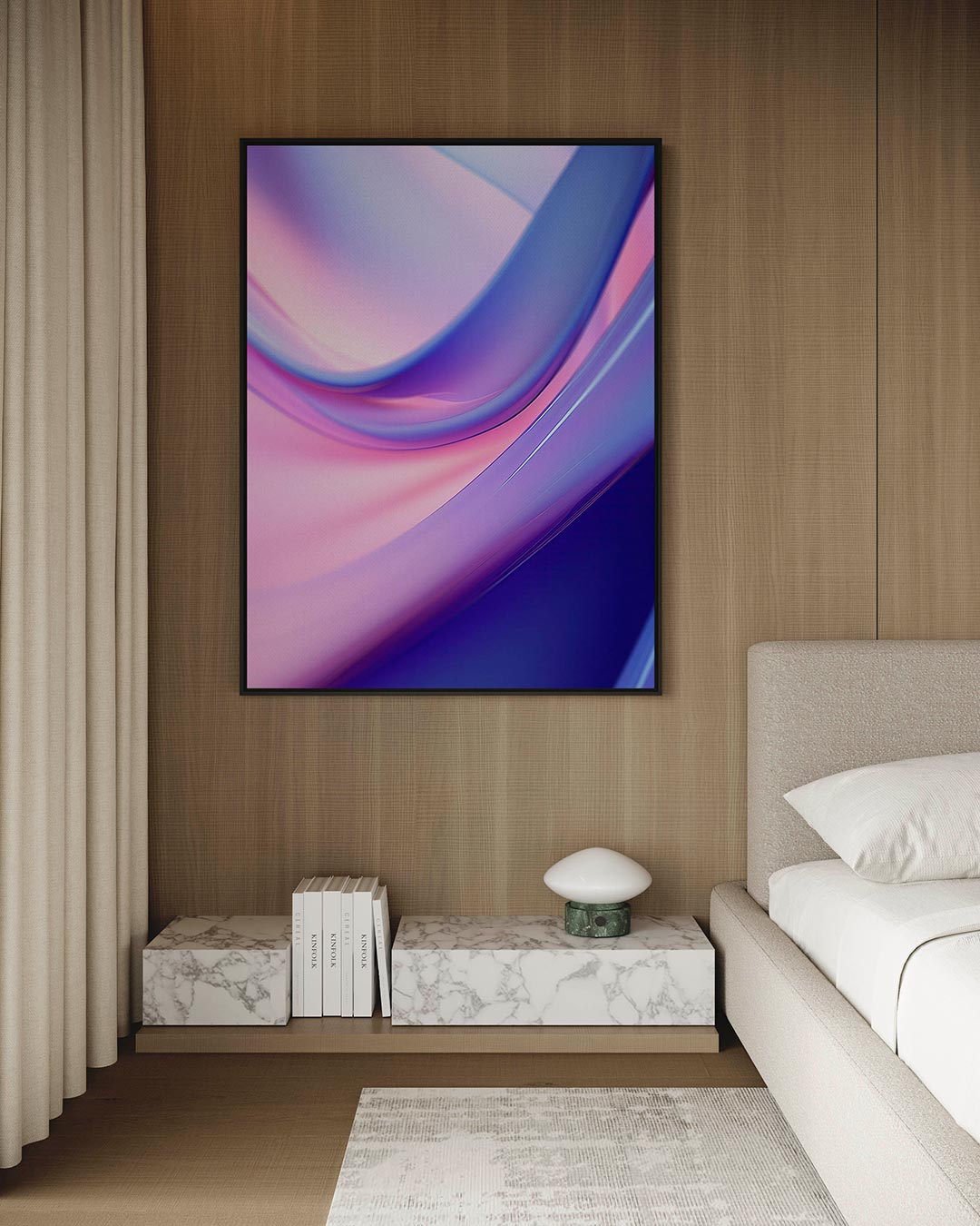 Vloeiende kleuren Kunstwerk