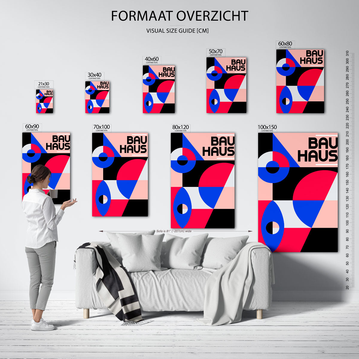 Vormen en vlakkenspel Poster