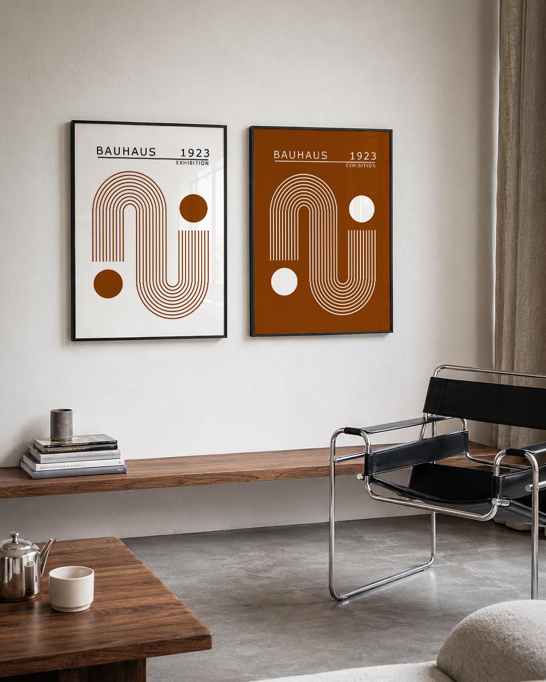 Lijnen en cirkelvormen Posterset