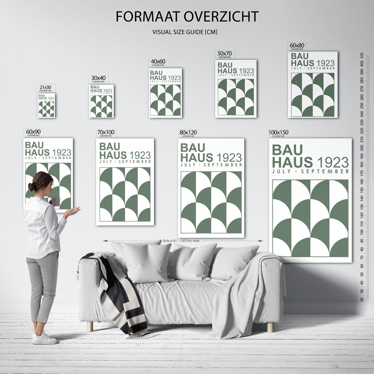 Vormritme en lijnen Poster