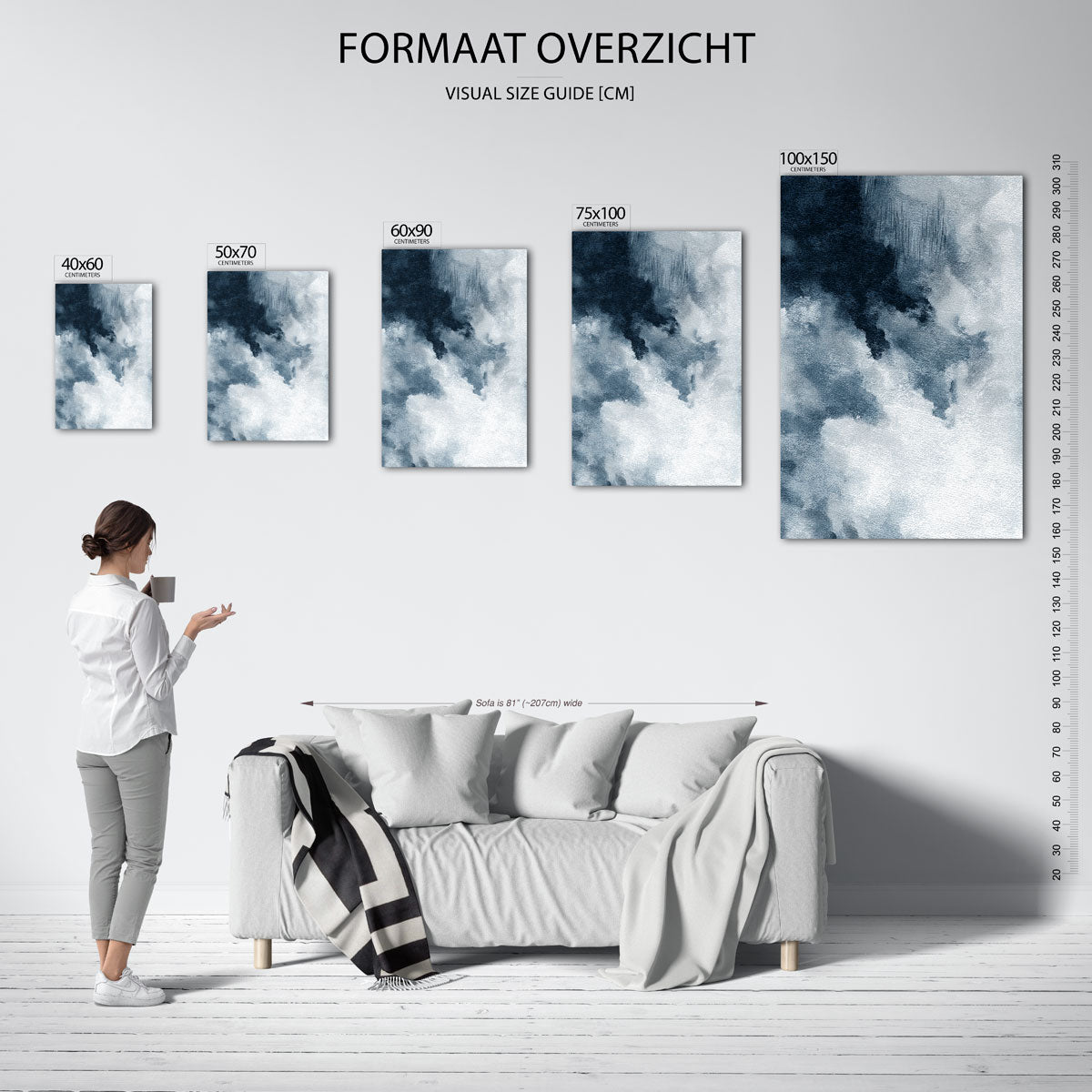 Dromerige wolken Kunstwerk